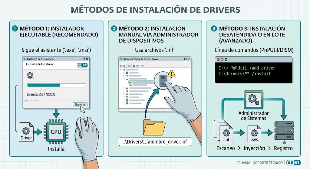 Instalacion de drivers